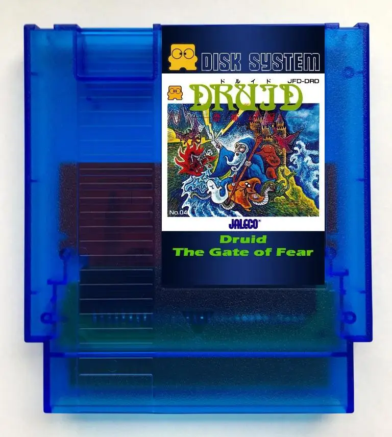 Druid English(FDS Emulated) Game Cartridge for NES/FC Console