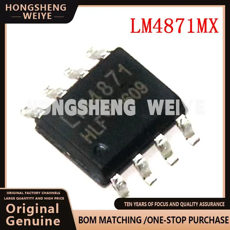 100%new 10PCS LM4871MX SOP8 LM4871 SOP 4871 SOP-8 3W Audio Power Amplifier with Shutdown Mode