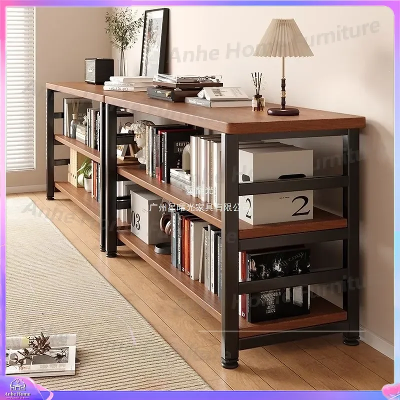 Solid Wood Bookshelf Multi Layer Floor Standing Bookcase Living Room Storage Rack Wall Mounted Display Shelf Home Furniture