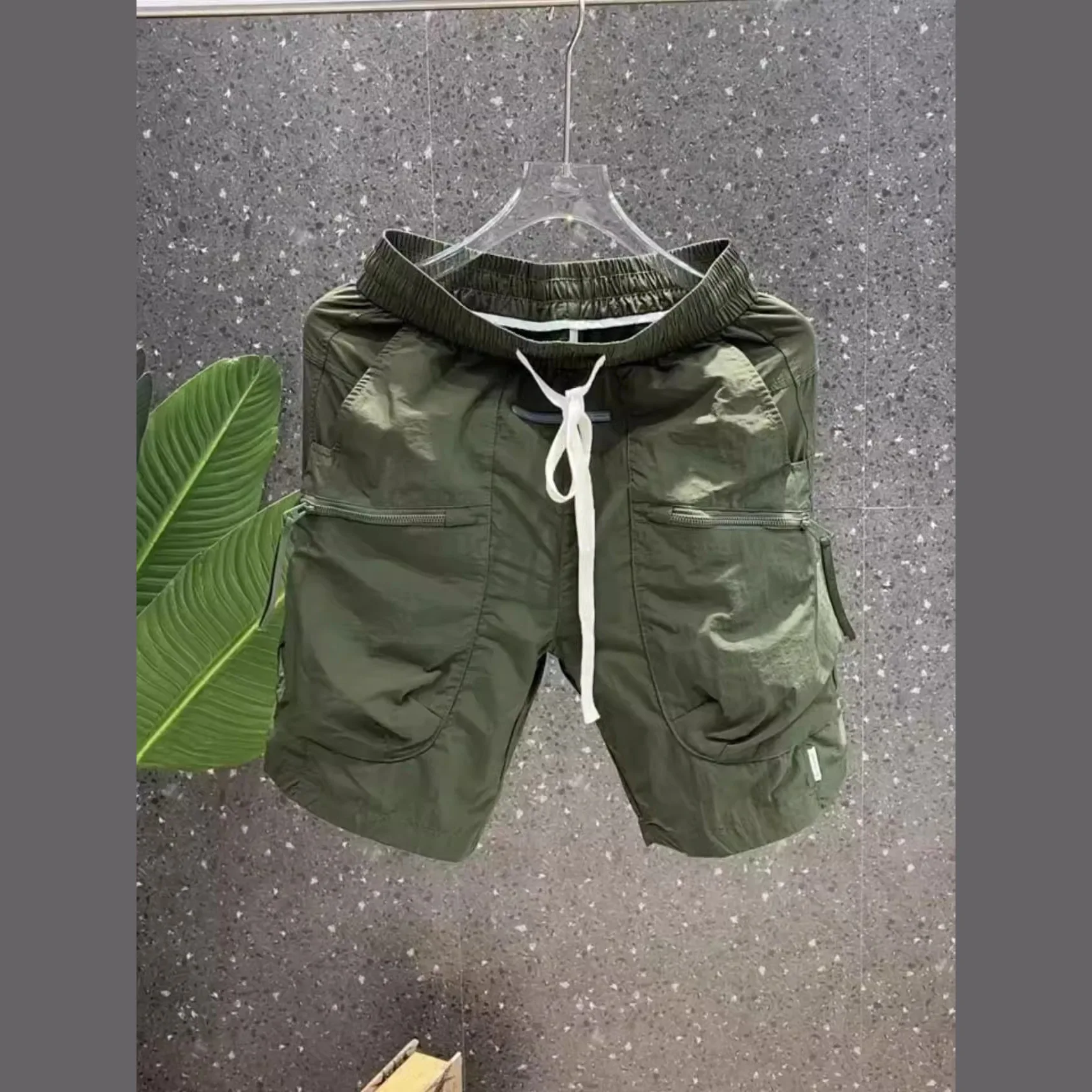 Kép 5: Állótőke Halásznadrág men's Födémgerenda Fagyaszt Disznóserte Gyér sportok majd Ráérő egyenesen Közép nadrágot men's multi-pocket Ingó- five-point nadrágot
