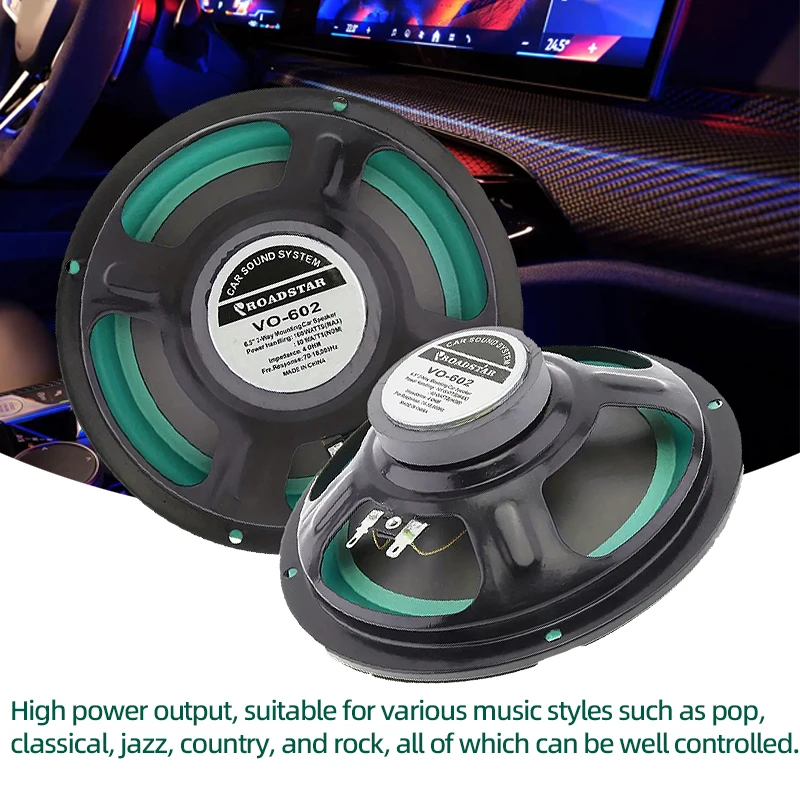 6.5 Inch 160W Car Coaxial Speakers HiFi Car Door Subwoofer Universal Automotive Audio Full Range Truck Stereo Speaker Woofer