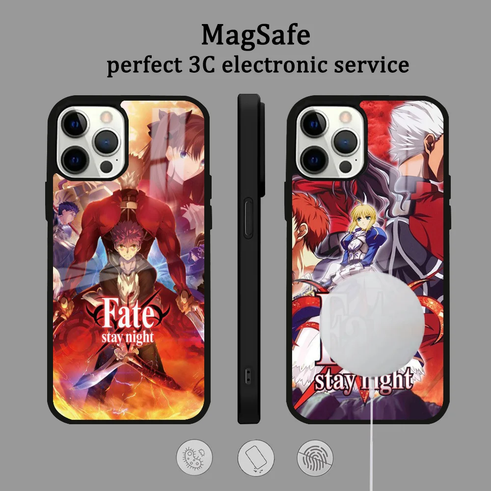 F-Fate G-Grand O-OrdeR Phone Case For IPhone 16 15 14 13 12 11 Pro Max Plus Mini Magsafe Mirror Wireless Magnetic Cover