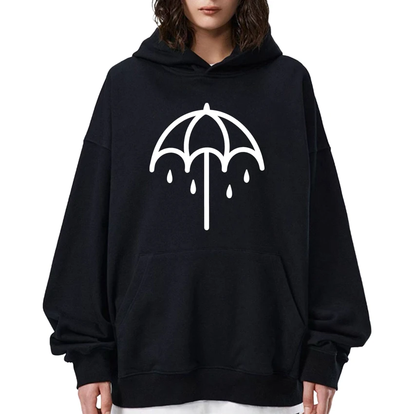 New In Umbrella Bring Me The Horizons Metal Graphic Hoodie Men Women Fleece Pullover Autumn Winter Long sleeve Unisex Sweatshirt