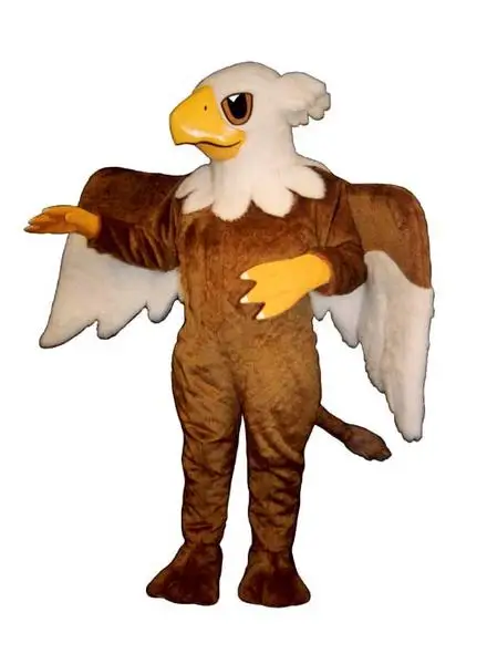 Light Brown Griffin Mascot Costume Gryphon Anime Cosplay Costumes Sport Carnival Mascotte Fancy Dresss Kits for School