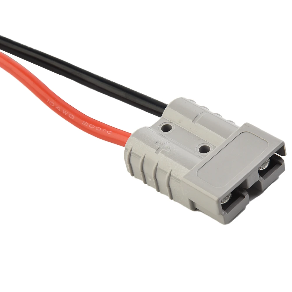 UL94 V0 Rated Double-Head DC Charging Connector 50A 600V with Silver-Plated Copper Contacts for 10AWG Cable Assembly