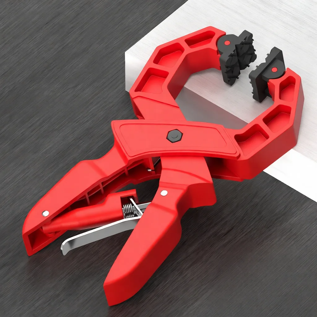 Quick Release A Type Woodworking Clamp Plastic Spring Holder Red DIY Repair Tool Hand Fastening Accessory Durable Carpentry