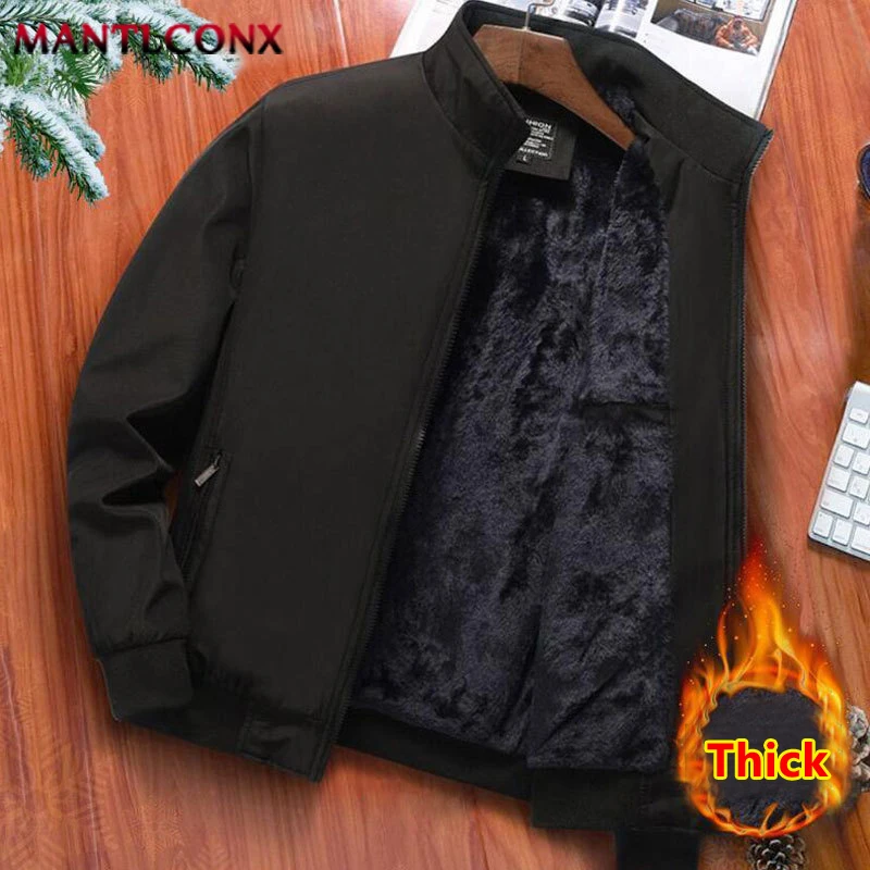 

Autumn Winter Warm Men's Jacket Windbreak Parka Coat Thicken Fleece Jacket Men Windproof Men's Winter Coat Luxury Overcoats Man