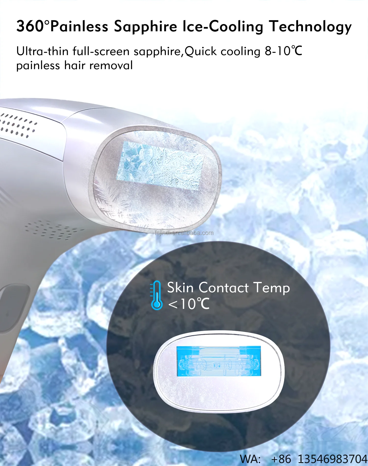 NEW Permanent Sapphire Laser H - огляд і ціна Home Ipl Hair Removal Sapphire Cooling