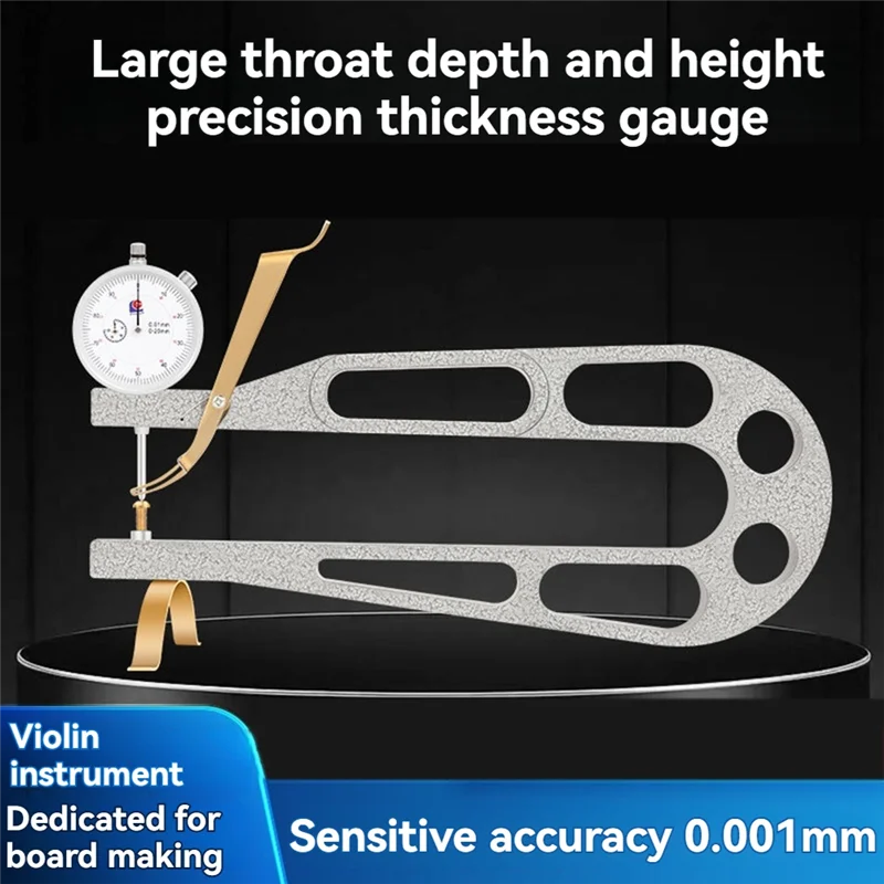 

AEF6-New Good Violin Thickness Measure Tool Dial Indicator Violin Luthier Making Tools