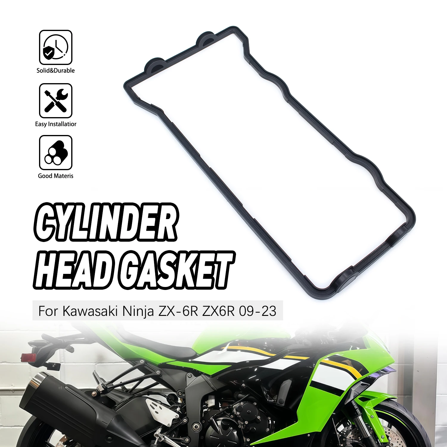 

For Kawasaki Ninja ZX-6R ZX6R 2009-2015 2016-2025 11061-0375 Motorcycle Parts Cylinder Head Valve Cover Gasket