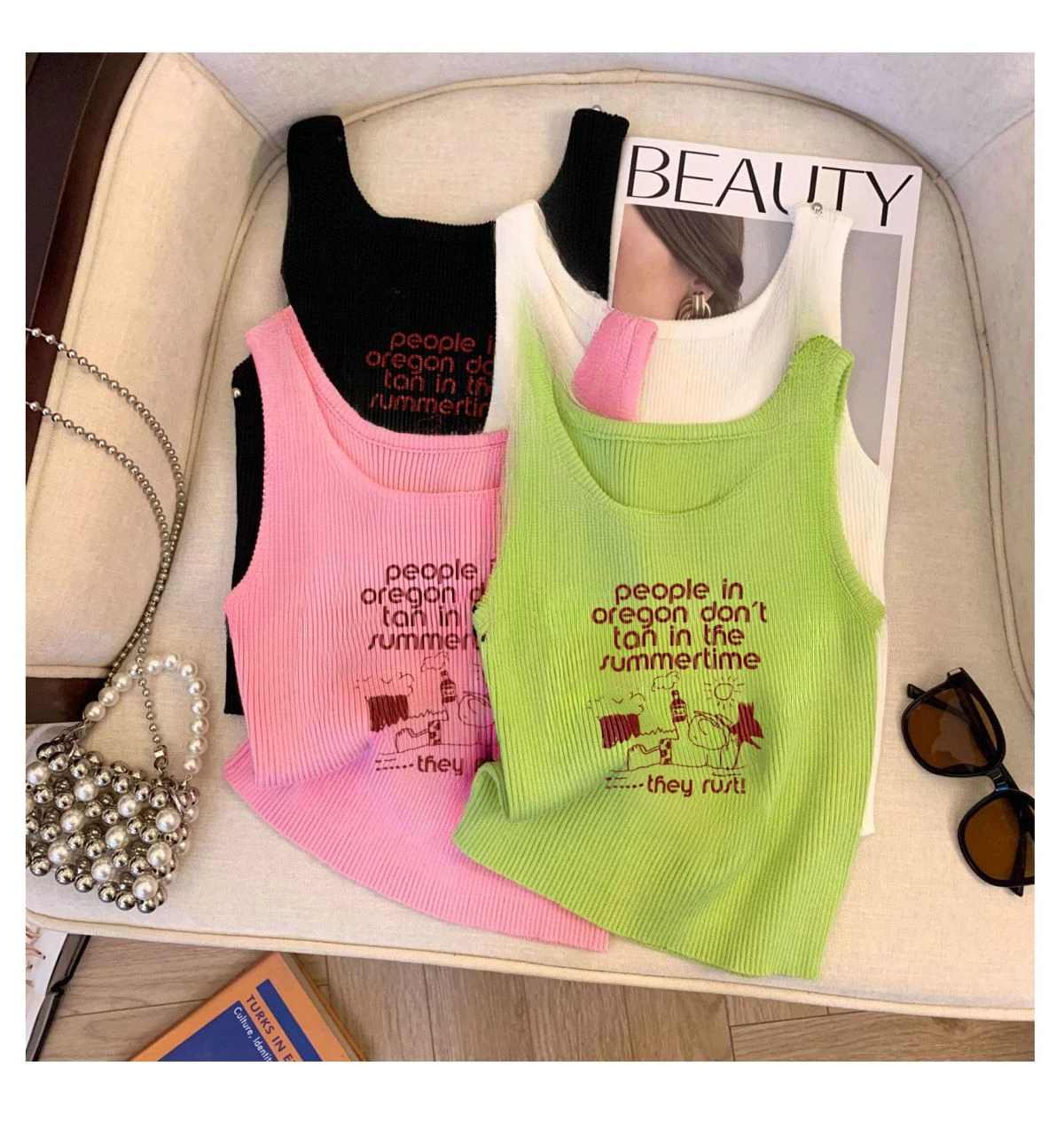 حبال سترة الصيف تنوعا ورقيقة رسالة الخيوط القطن طباعة أكمام غطاء نحيف اللحوم التنقل الاتجاه الرغبة النقية نمط