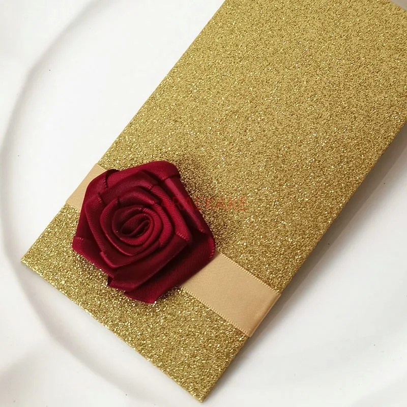 1PCS Happy birthday with creativity, personalized wedding red envelope, red packet with no words, shining single, universal