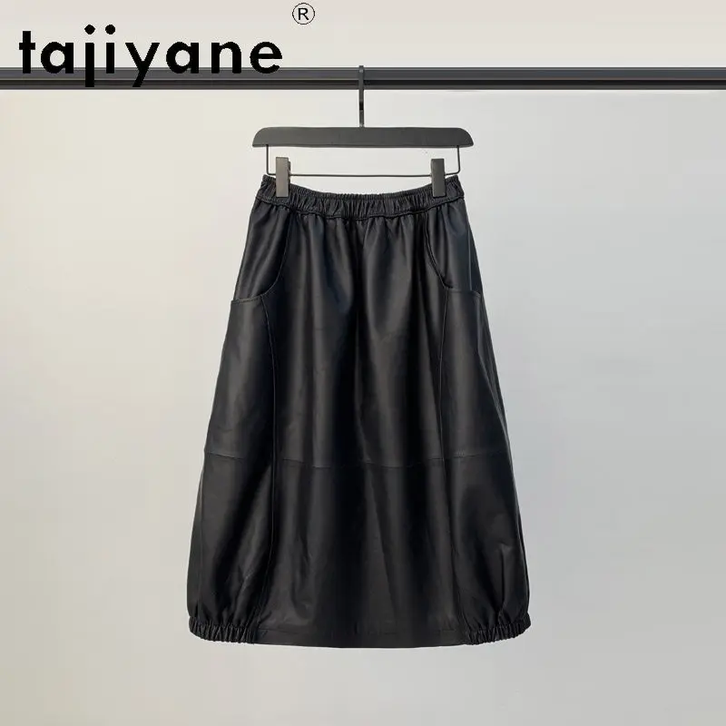 TAJIYANE Sheepskin Women's Skirts Real Leather Skirt  Korean Skirts for Woman Bud Skirt Midi Skirt High Waist Юбка Large Size