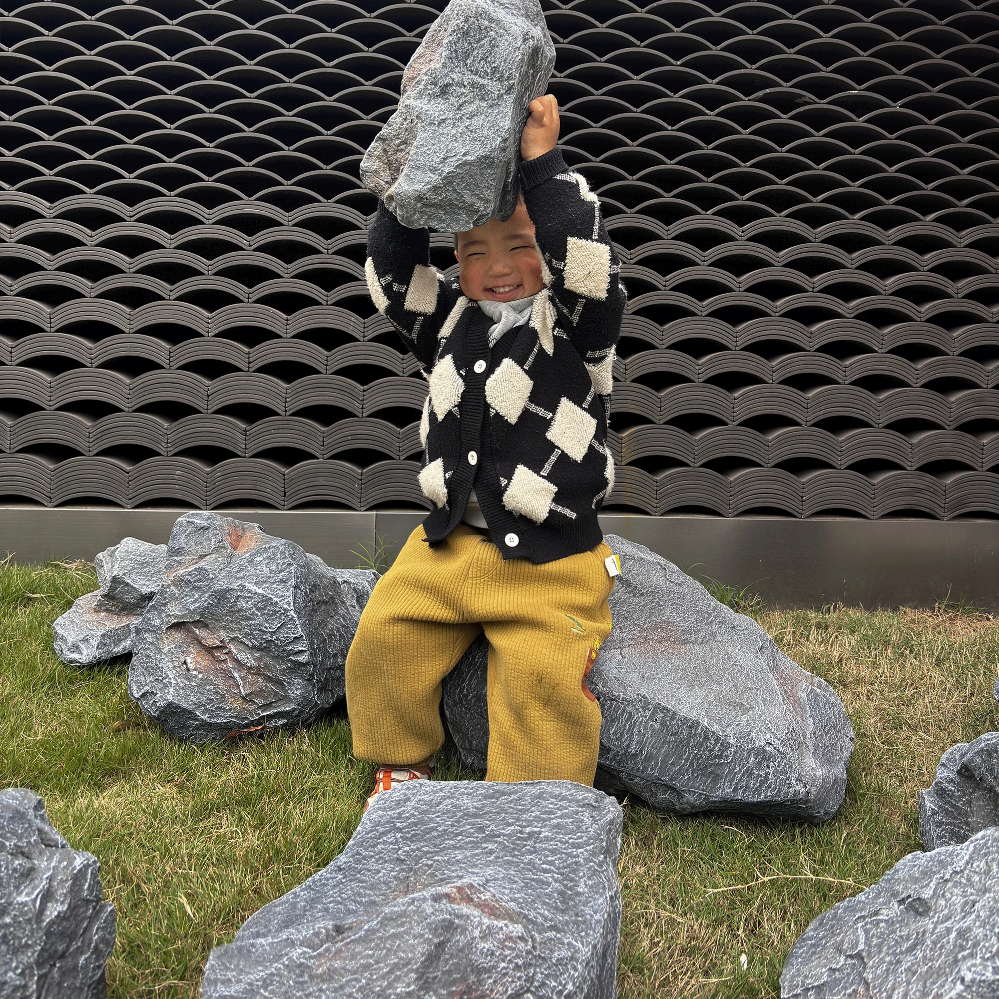 

Outdoor Courtyard Simulation Stone Ornament Fairy Garden Decoration Advanced Sense Window Landscaping Stone Ornament Nordic