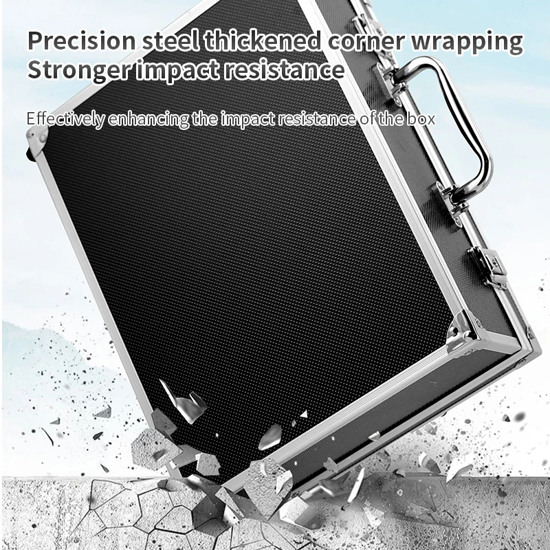 TAIDU Aluminum Alloy Tattoo Carrying Case Sturdy ABS Material Tattoo Case Box With Locker Tattoos Tool Box