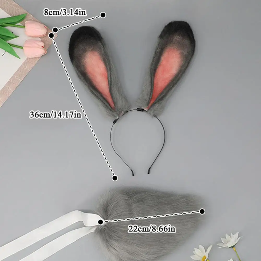 

Rabbit Ears Headbands Woman Hair Hoop Christmas Hairband Costume Party Hair Band Cosplay Hair Accessories for Children