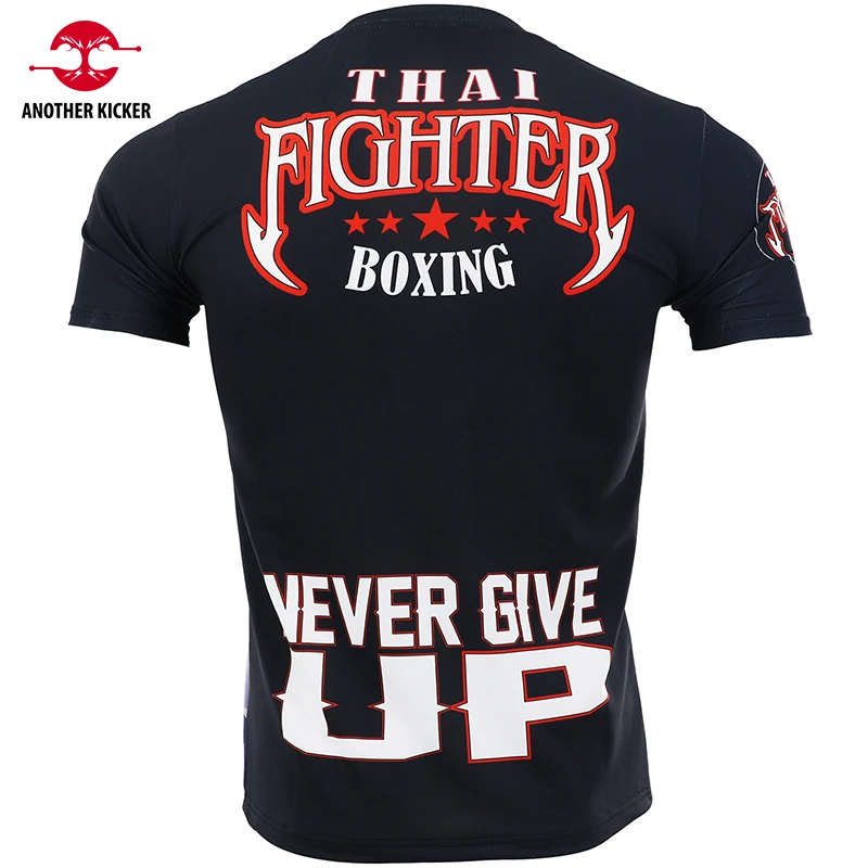 Thai Shirt uomo donna adolescenti Muay Thai boxe T Shirt Fast Dry Jiujitsu MMA Rash Guard arti marziali Kickboxing Training Top Jersey