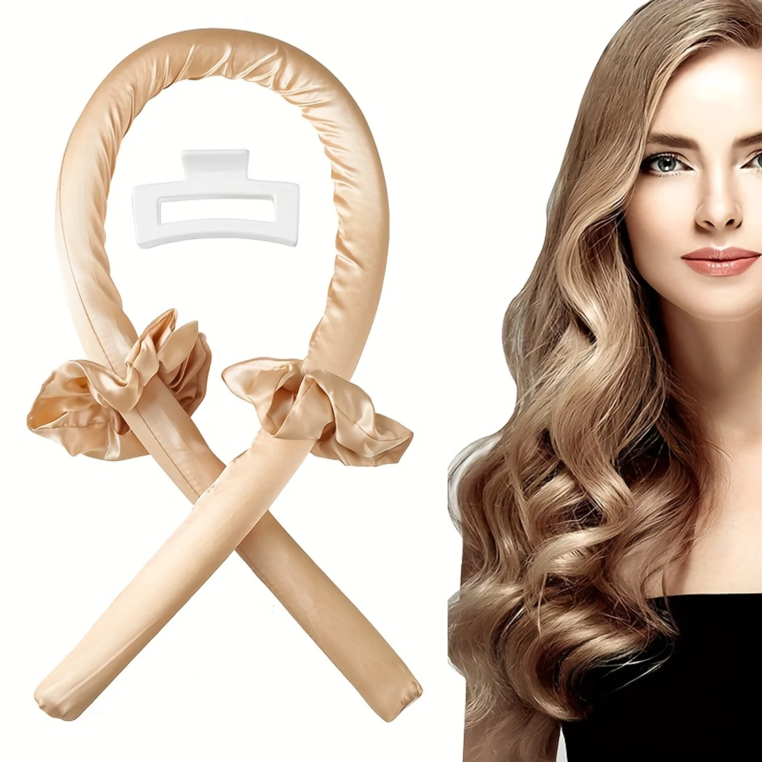 

Heatless Hair Curlers For Long Hair No Heat Curling Rod Headband Heatless Curls For Sleeping In Overnight DIY Lazy Hair Styling