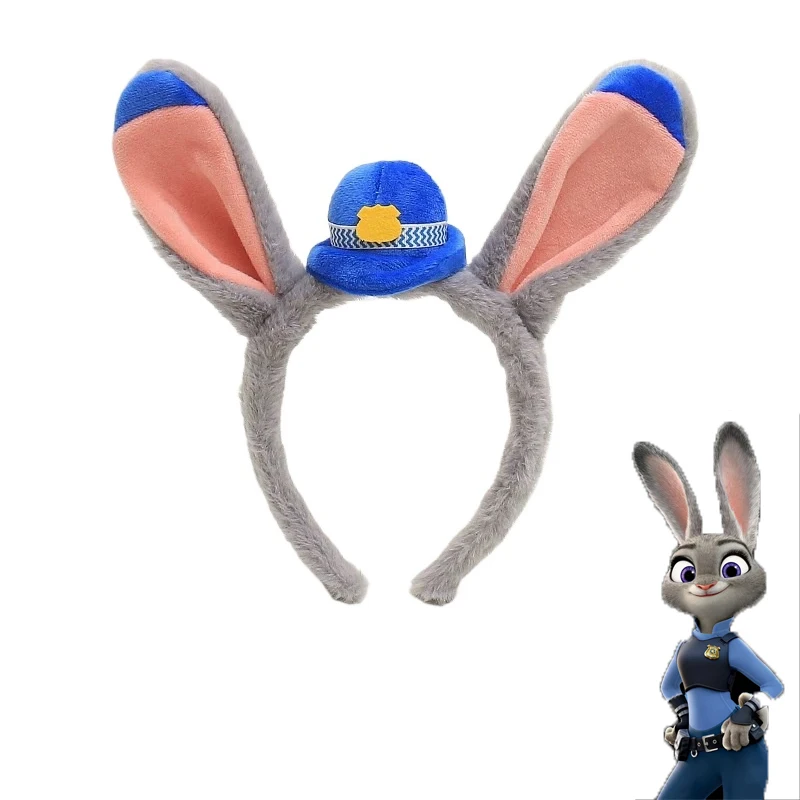 Bande de cheveux populaire Disney Zootopia 2, bandeau de Cosplay Judy, accessoires pour cheveux, dessin animé mignon, jouets de parc Kawaii, cadeaux de noël
