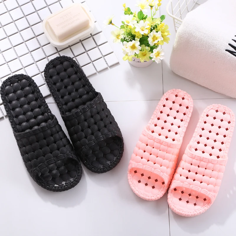 Shower Shoes Quick Drying Non-slip Slippers Women Men Shower Sandals With Drain Holes House Bathroom Slides