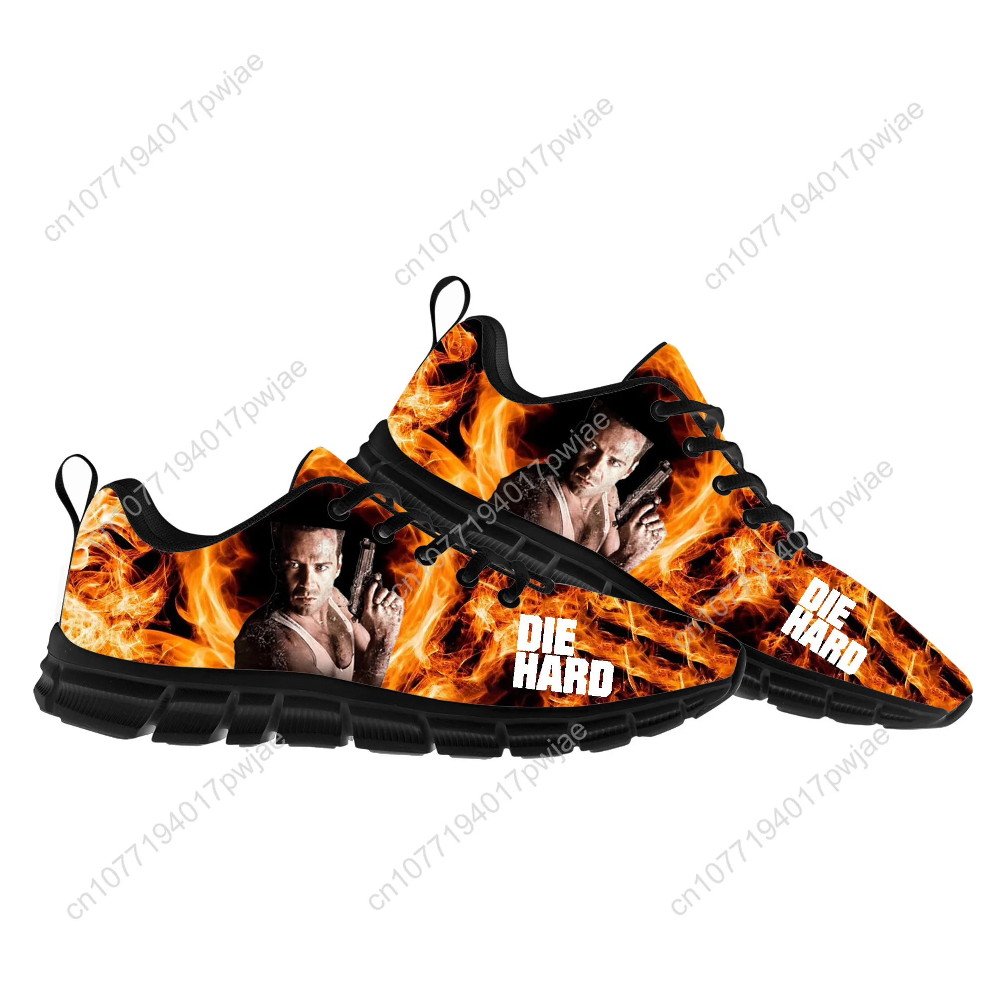 

Die Hard Movie Flats Sports Shoes John McClane Mens Womens Sneakers Fashion Casual Hiking Sneaker Custom Built Shoes