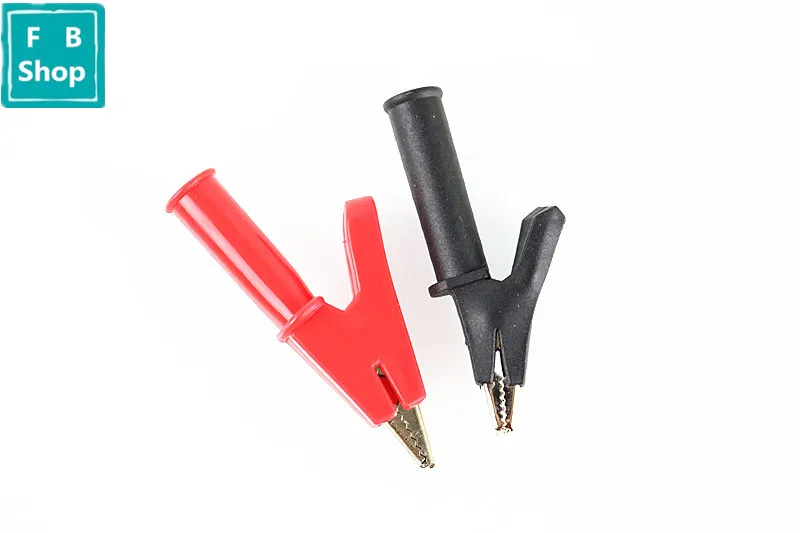 2 Pcs Full Protective Alligator Clips Crocodile Clamp For Professional Multimeter