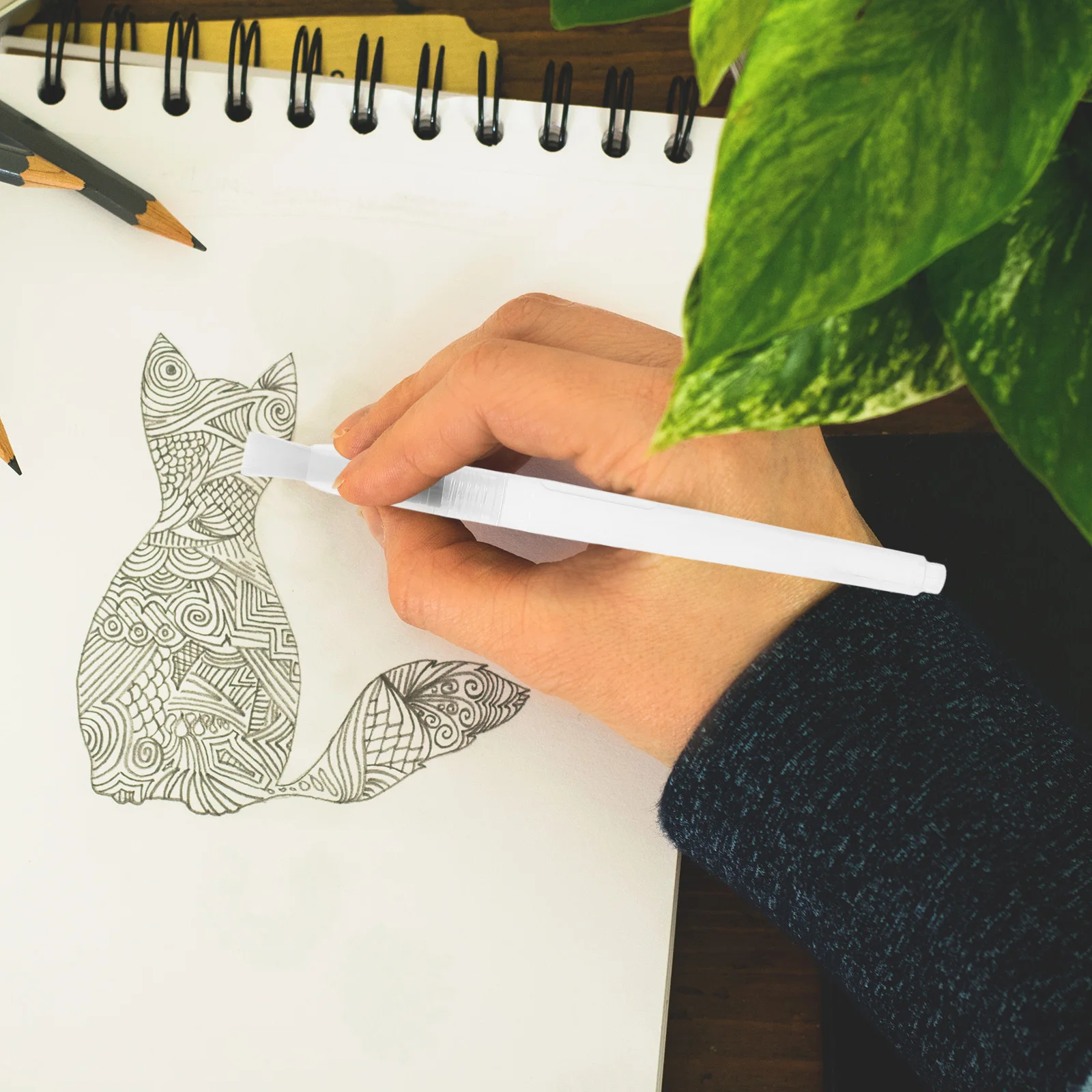 12Pcs Watercolor Brush Set Fine Tip Flat Tip Script Liner Brushes for Detail Painting Precision Artwork Calligraphy Travel