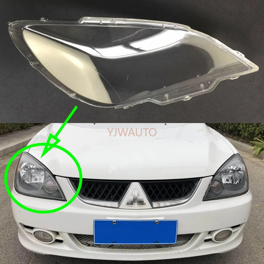 For Mitsubishi Lancer 2007 2008 2009 2010 2011 Headlamp Cover Car Headlight Lens Glass Replacement Head Light Auto Shell