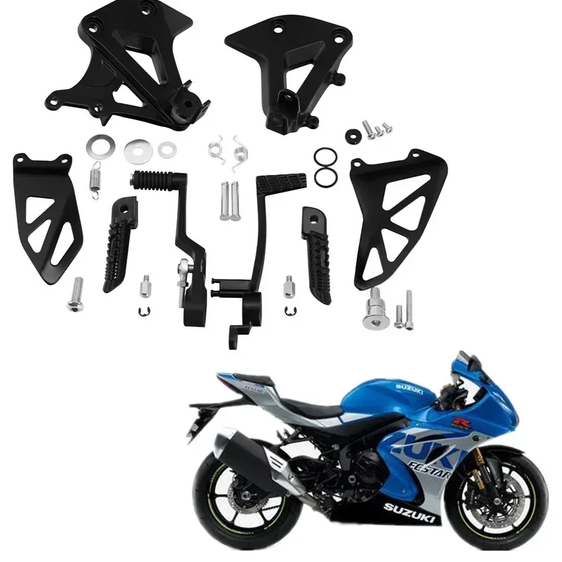 

For Suzuki GSXR1000 2017-2022 Motorbike Acsessories Front Foot Pegs Footrest Brackets