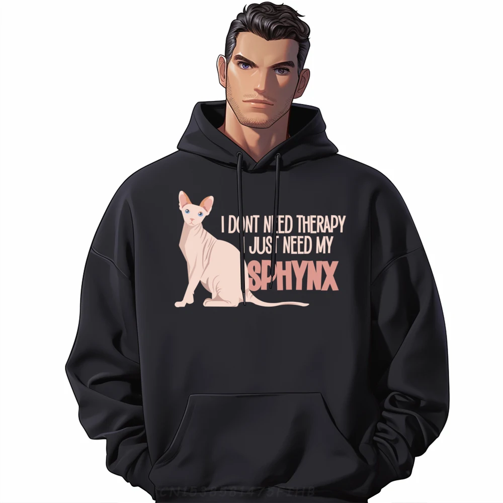 

Funny I Don it Need Therapy I Just Need My Sphynx Cat Mom Black Graphic Tees Gifts For Men