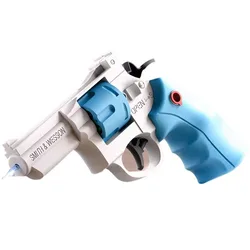 Pistola de agua para niños y niñas, juguete mecánico continuo de Revolver, juguete de agua para playa al aire libre, regalos de vacaciones, 1 piezas