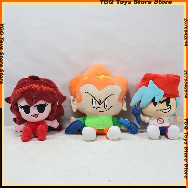 2025 الساخن في المخزون Fnf ليلة الجمعة صديقة صديقها نيني بيكو دارنيل أفخم دمية القطن أنيمي لعبة هالوين هدية الكريسماس