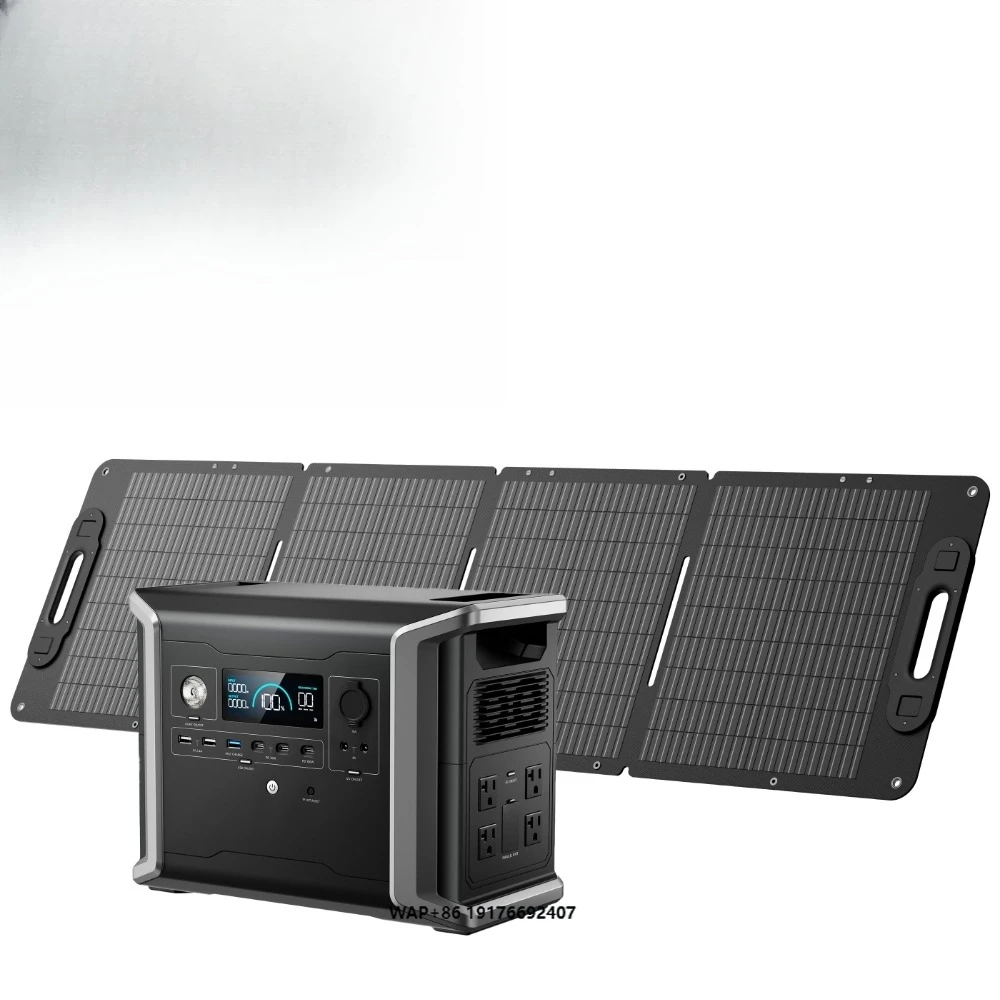 Dabbssoon DBS1300 1200w Best Lifepo4 Battery Cell Portable Power Station With Solar Panels 120w 210w 420w Solar Energy System
