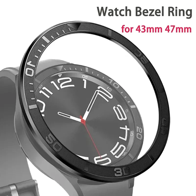 

Watch Bezel Ring for Samsung Galaxy Watch6 Classic 43Mm 47mm Stainless Steel Timescale Cover Bumper Case Accessorie for Watch 6