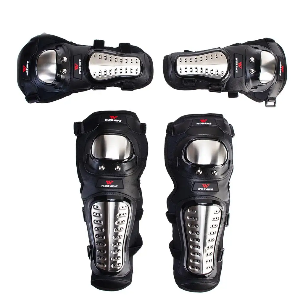 

4Pcs Adults Motorcycle Elbow Knee Pads, Motocross/ Motorcycle /Cycling Elbow