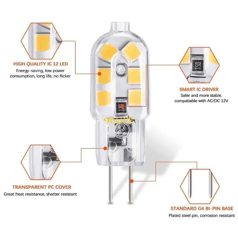 

96GF 10pcs Галогенные лампы замена нет для срок службы 2W светодиодные лампы