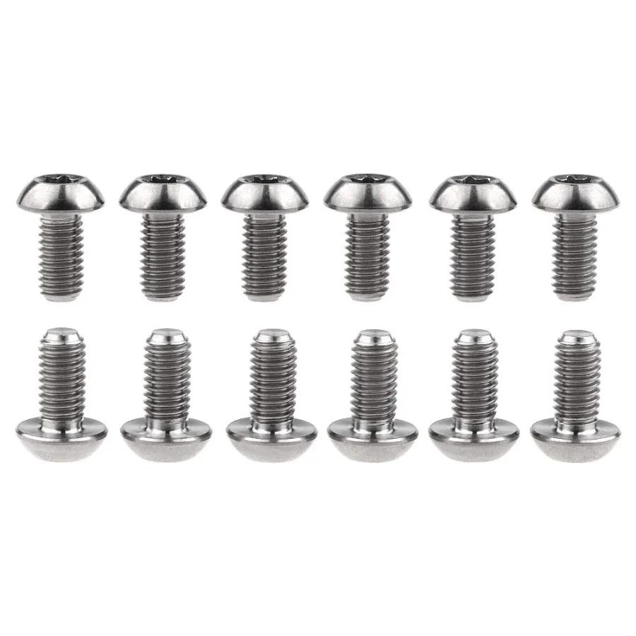 

12 шт., титановые болты Ti Torx M5x10, винты ротора цикла дискового тормоза Gr5 Titanium, 12 шт.
