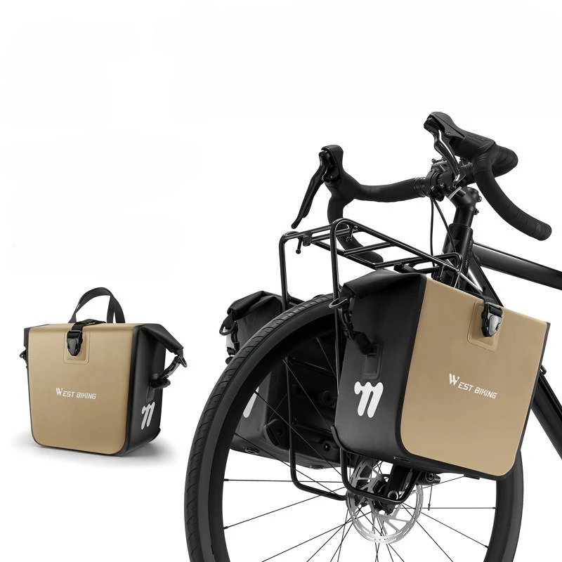 Quick-release Front Fork Bag Waterproof Lightweight Storage Scratch-resistant Reflective Logo Bicycle Bags Bicycle Accessories