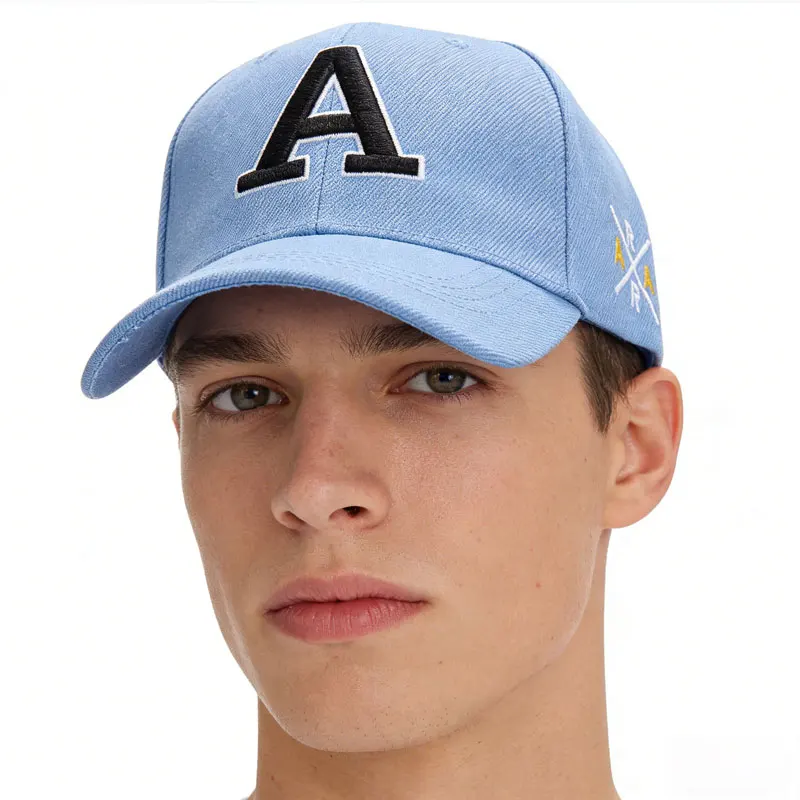 Summer Outdoor Solid Color Embroidered Duck Tongue Hat Sports Running Baseball Hat