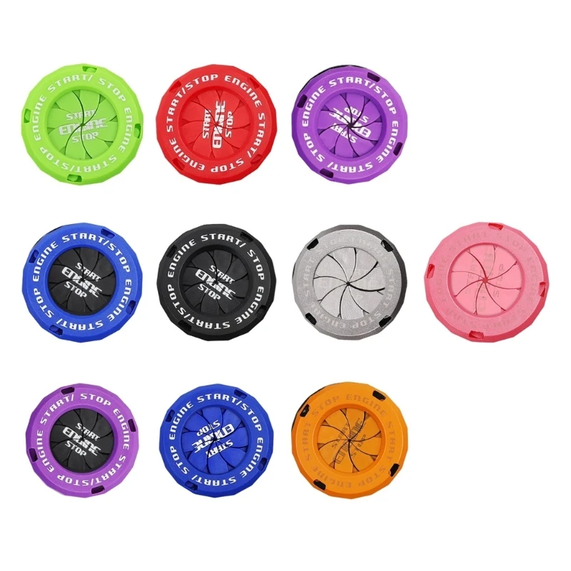 Automotive Engine Ignition Switches Cover ABS Decorative Ringing Protective Cap For Car Interior Enhancement