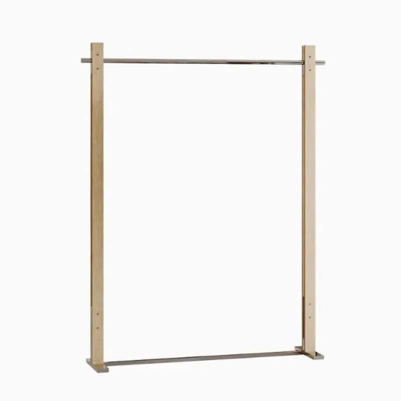 

Display rack Stainless steel floor hanger with wheels