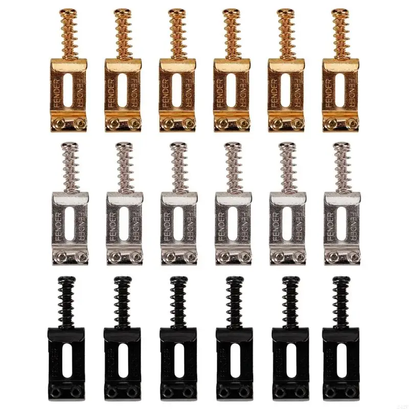 

242F 6Pcs Electric Guitar Parts Accessories Guitar Tremolo Bridge Roller Saddles