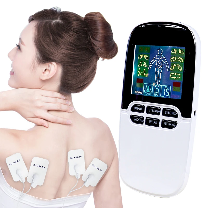 EMS Tens Machine Muscle Stimulator Cupping Acupuncture Physiotherapy Massager 8-Mode Dual-Output Multi-Functional Massage Device