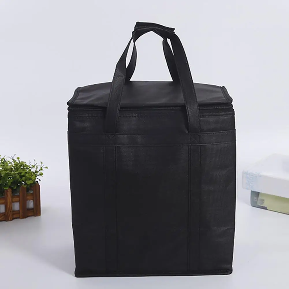 Folding Thermal Bag Portable Spacious Waterproof Insulated Bag Thermal Bag  for Picnic Food Delivery Collapsible Office School