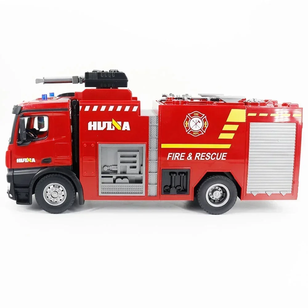 1: 14 Huina Op Afstand Bestuurbare Vrachtwagen 22-kanaals Simulatie Sprinkler Brandweerwagen Rc Elektrische Auto Kinderen Brand Speelgoed Auto Cadeau