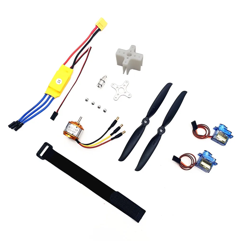 A2212 2212 1400KV 2200KV Brushless Motor 30A ESC SG90 9G Micro Servo 6inch / 8inch Propeller for RC Fixed Wing Plane Helicopter