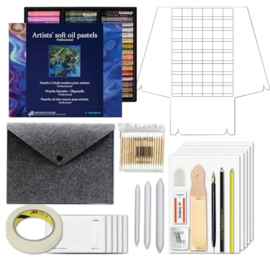 

Artists' Soft Oil Pastels Premium Set of 48 + Kits