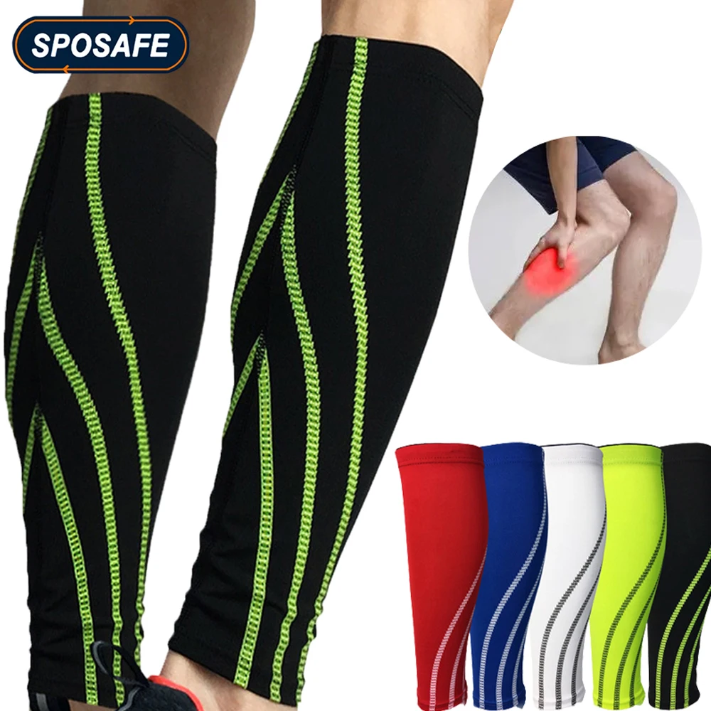 Sports Calf Compression Sleeves Men Women Leg Compression Socks Support for Shin Splint, Calf Pain Relief, Varicose Veins