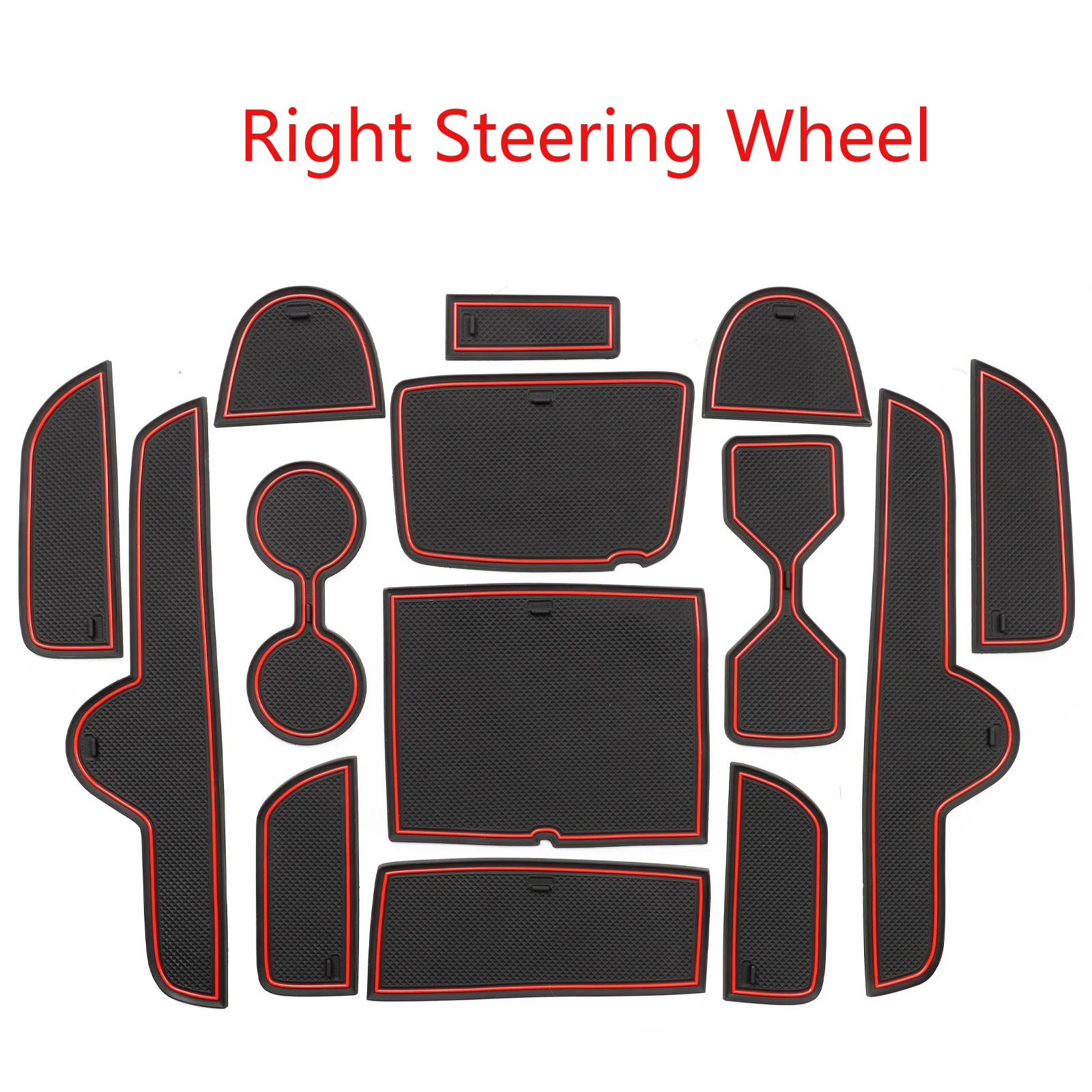 Smabee Anti-Slip Tor Slot Matte für Kia K3 FORTE Cerato 2021 - 2023 GT Nicht-Slip Tür nut Pad Tasse Halter Innen Zubehör