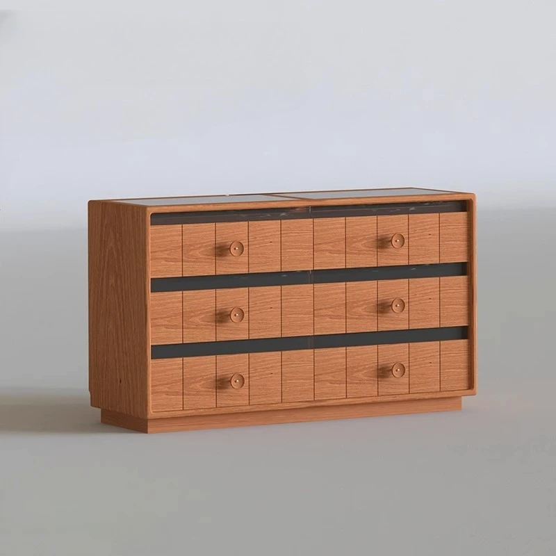 

Solid wood dresser telescopic storage integrated